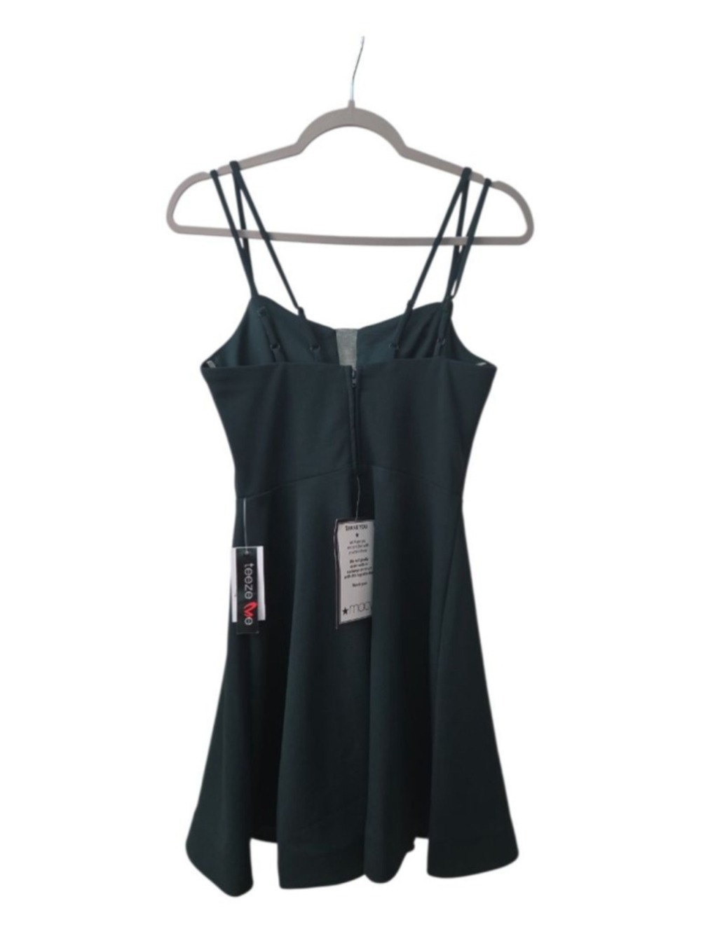 Teeze Me Green Mesh Insert Party Dress Size 5/6 - Picture 4 of 8